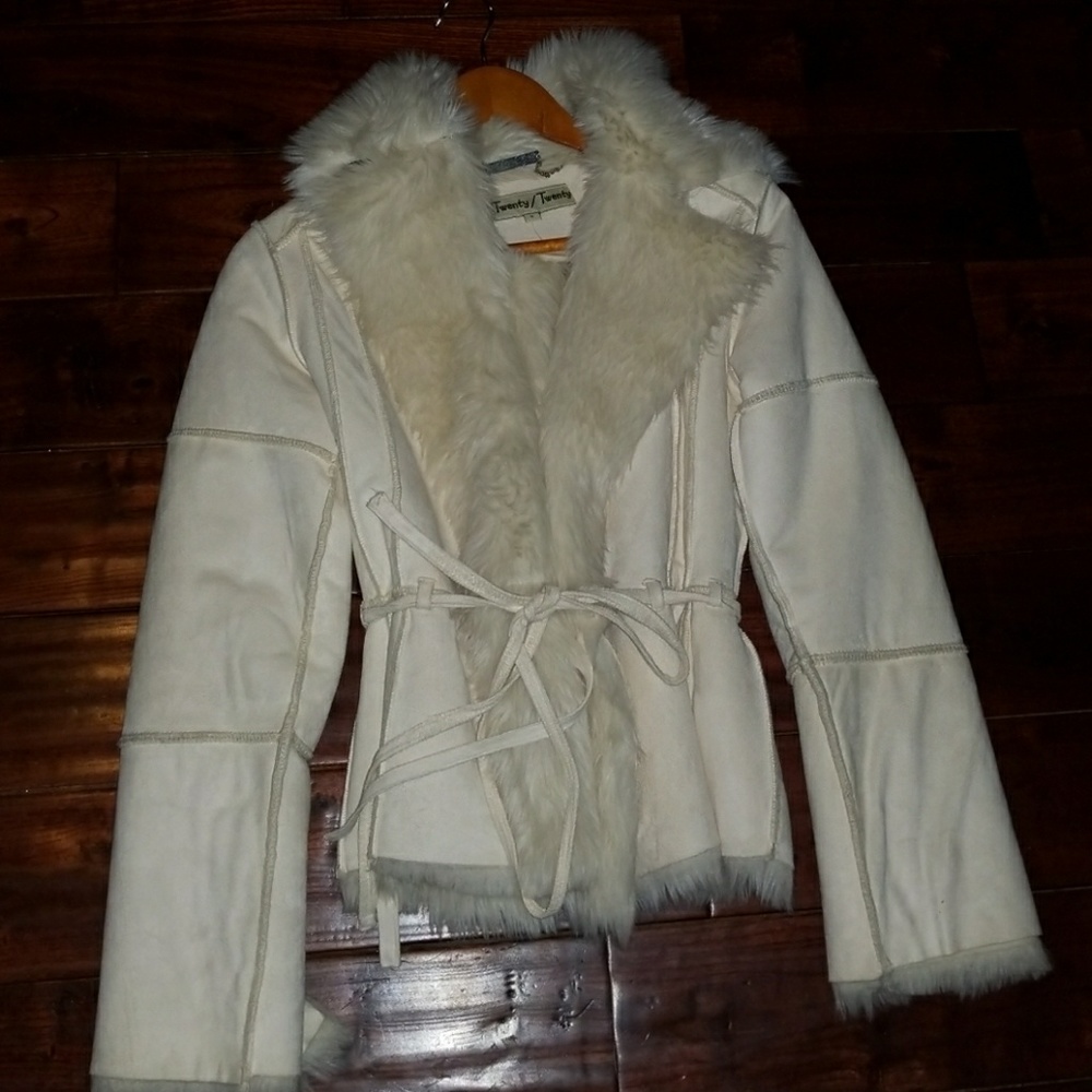 White Fur Jacket.